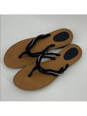 Sperry Top-Sider Anchor Coy Rope Thong Flip Flop Sandals, Women's 9